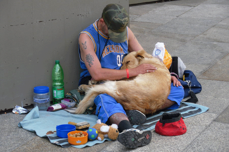Sans-abris avec chien par_londonicious-770